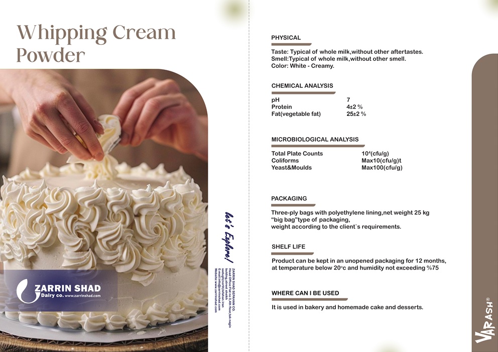 whipping cream
