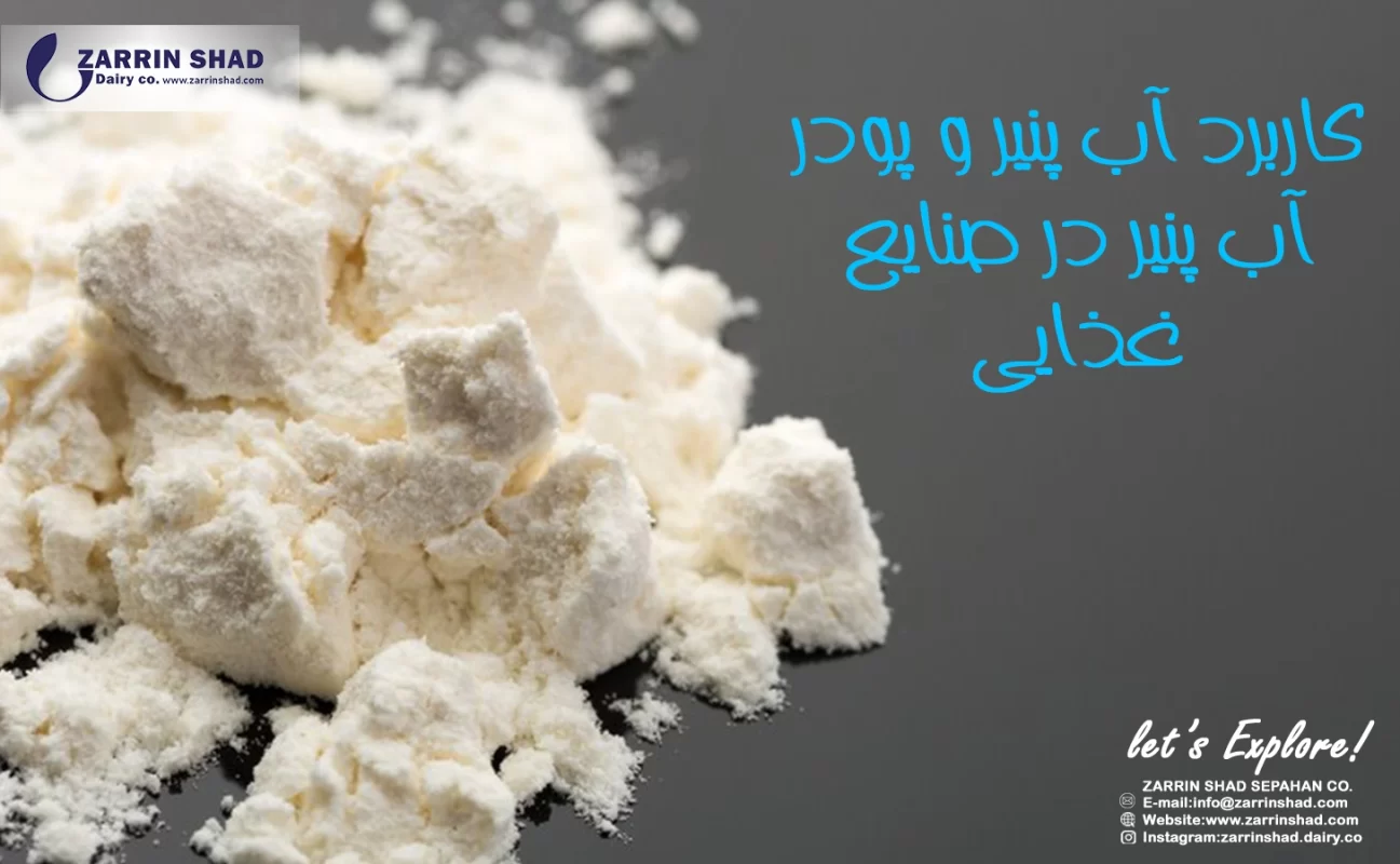 کاربرد آب پنیر و پودر آب پنیر در صنایع غذایی