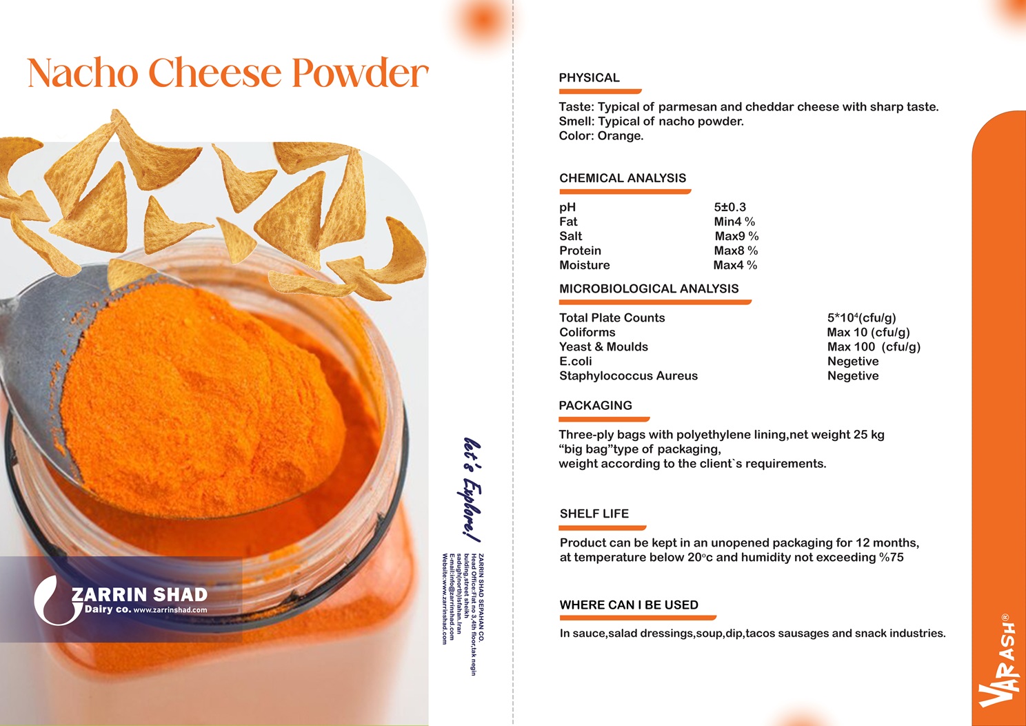 Nacho Cheese Powder